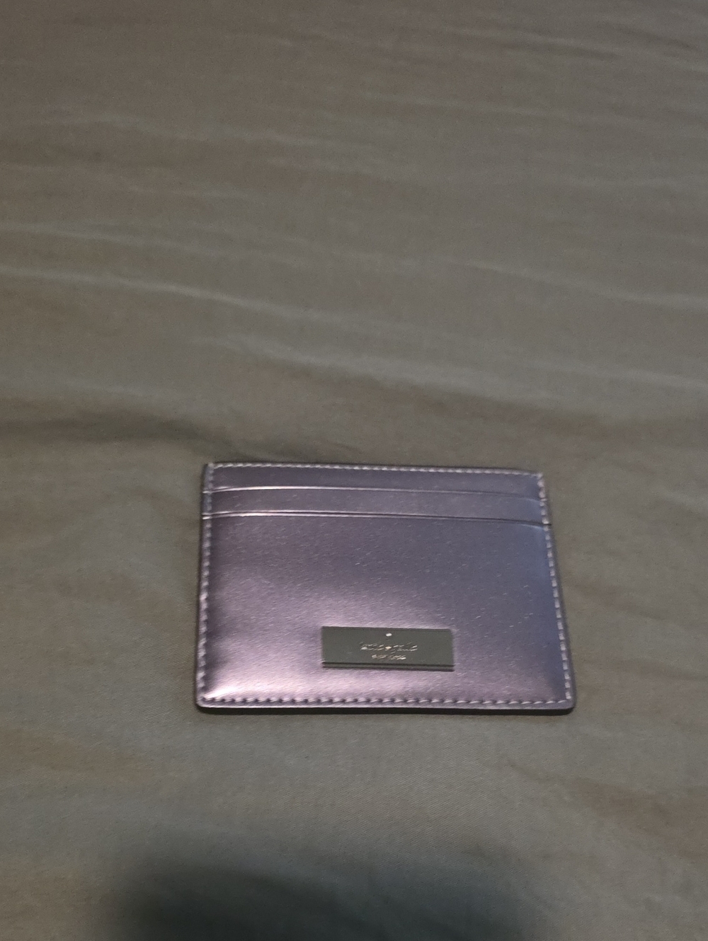 Metallic Purple Woman's Slim Card Holder
